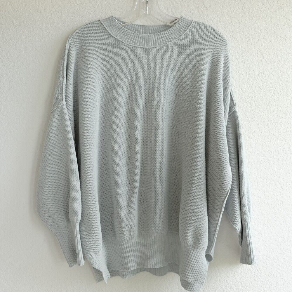 Abercrombie & Fitch Knit Sweater Women Sz M Pastel Green Oversized Slouchy